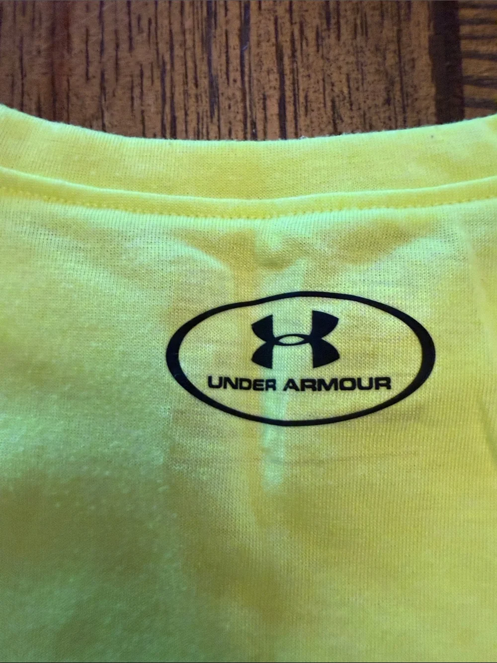 Under Armour Neon Yellow Short-Sleeve Logo Tee